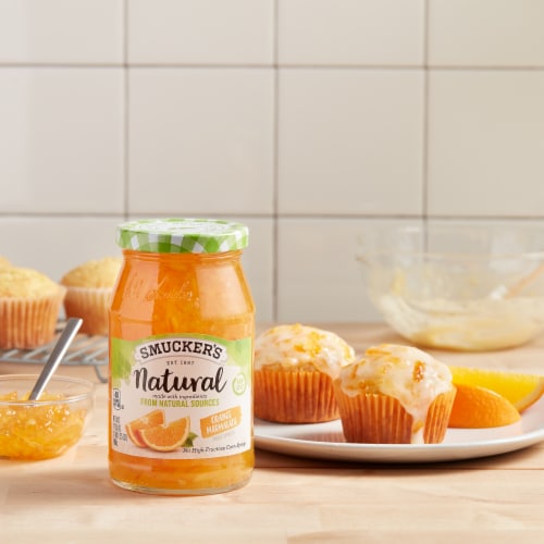 Smucker's Natural Orange Marmalade Fruit Spread Perspective: left