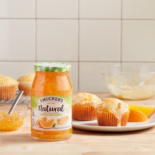 Smucker's Natural Orange Marmalade Fruit Spread Perspective: left