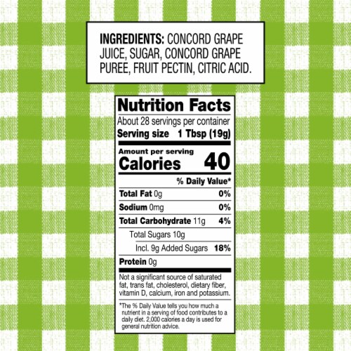 Smucker's Natural Concord Grape Squeezable Fruit Spread Perspective: left