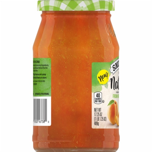 Smucker's Natural Apricot Fruit Spread Perspective: left