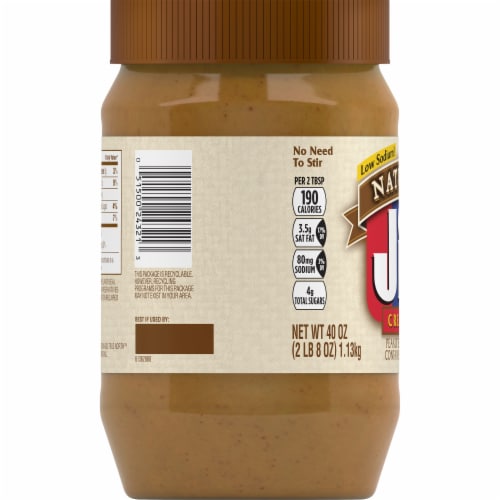 Jif Natural Crunchy Peanut Butter Spread, 40 oz - Pay Less Super Markets