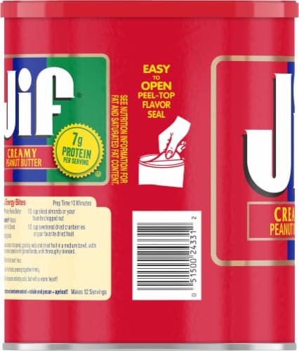Jif® Creamy Peanut Butter Perspective: left