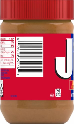 Jif® Creamy Peanut Butter Spread Perspective: left