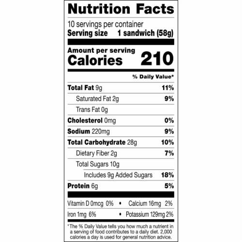 Smucker’s Uncrustables Peanut Butter & Raspberry Spread Sandwiches Perspective: left