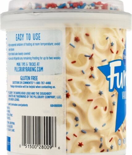 Pillsbury Stars & Stripes Funfetti White Frosting Perspective: left