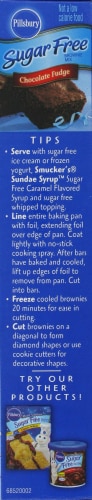 Pillsbury Sugar Free Chocolate Fudge Brownie Mix Perspective: left