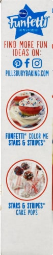 Pillsbury Funfetti Stars & Stripes Cake Mix Perspective: left