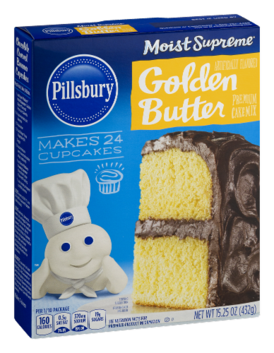 Pillsbury Moist Supreme Golden Butter Recipe Cake Mix Perspective: left