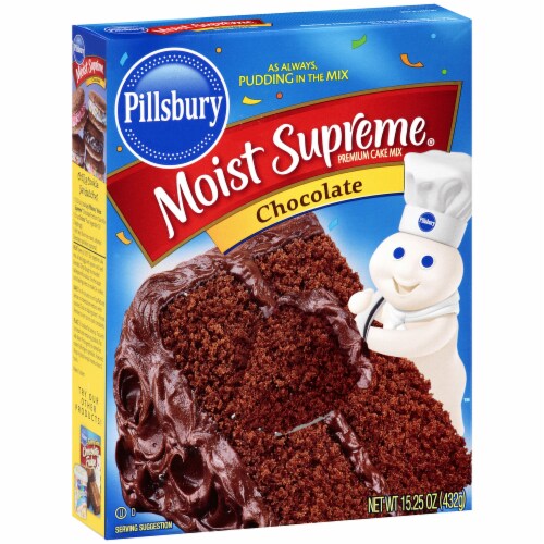 Pillsbury Moist Supreme Chocolate Cake Mix Perspective: left