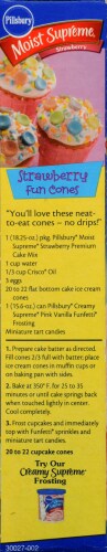 Pillsbury Moist Supreme Strawberry Cake Mix Perspective: left