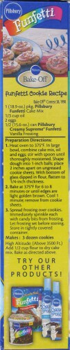 Pillsbury Funfetti Cake Mix Perspective: left