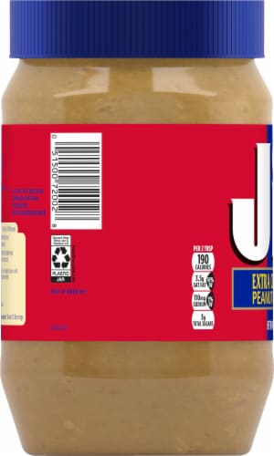 Jif Extra Crunchy Peanut Butter Perspective: left