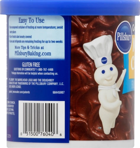 Pillsbury Creamy Supreme Milk Chocolate Frosting Perspective: left