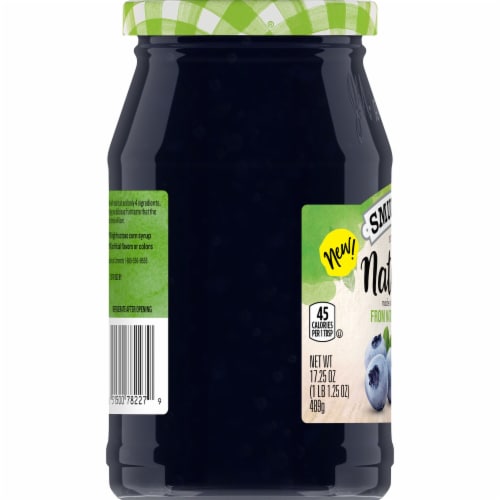 Smucker's Natural Blueberry Fruit Spread Perspective: left