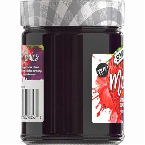 Smucker's Mosaics Strawberry Blackberry Fruit Spread Perspective: left