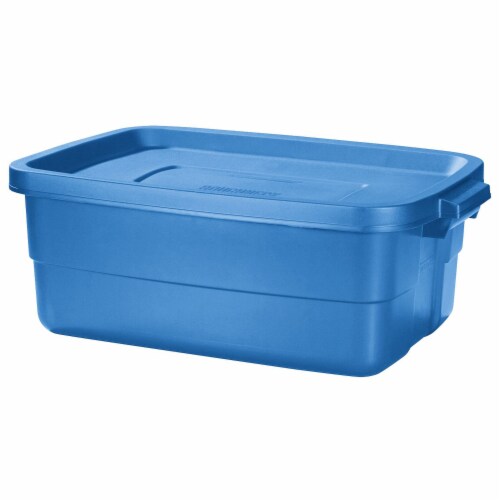 Rubbermaid Roughneck Tote 10 Gallon Storage Container, Heritage Blue (6  Pack), 1 Piece - Pay Less Super Markets