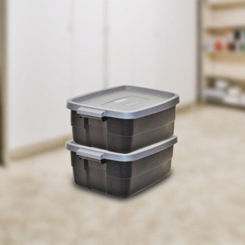 Rubbermaid 18gal Roughneck Storage Tote Gray