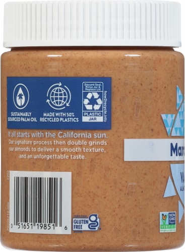 MaraNatha® Creamy No Stir Vanilla Almond Butter Perspective: left