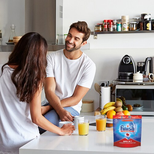 Finish Powerball Max in 1 Dishwashing Tablets Perspective: left