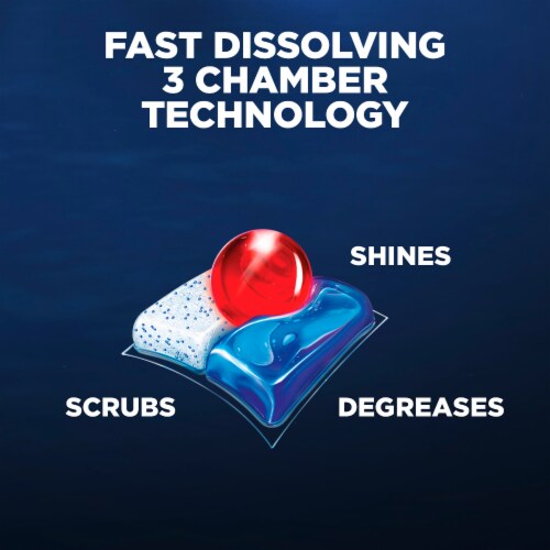 Finish® Quantum® Dishwashing Tablets Perspective: left