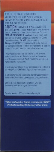 Finish Powerball Fresh Scent Mega Dishwasher Detergent Perspective: left