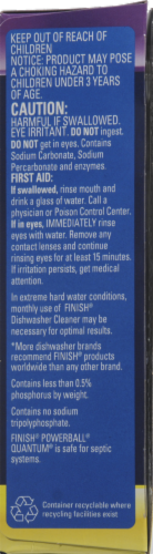 Finish Powerball Quantum Max Lemon Dishwasher Detergent Tablets Perspective: left