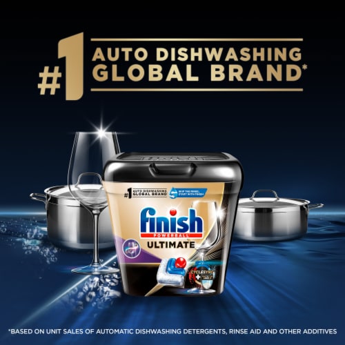 Finish Ultimate Dishwasher Detergent, Premium Dishwashing Tablets Perspective: left