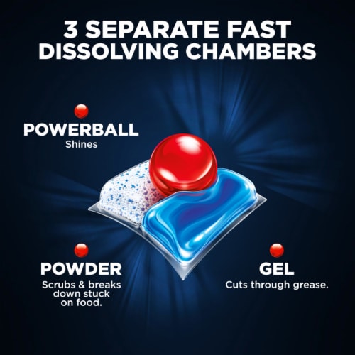 Finish Quantum Dishwasher Detergent, Premium Dishwashing Tablets Perspective: left