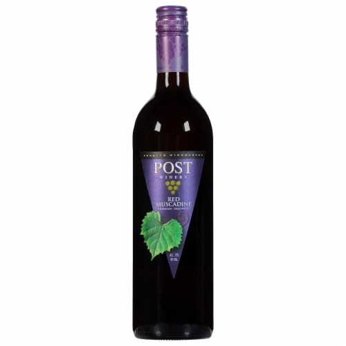 Post Winery Red Muscadine Red Wine Perspective: left