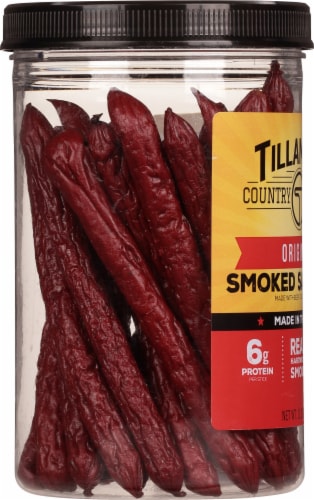 Tillamook Country Smoker Original Smoked Beef Stick Perspective: left