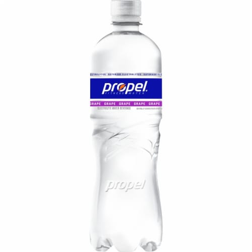 Propel® Zero Sugar Electrolyte Grape Flavored Bottled Water Perspective: left