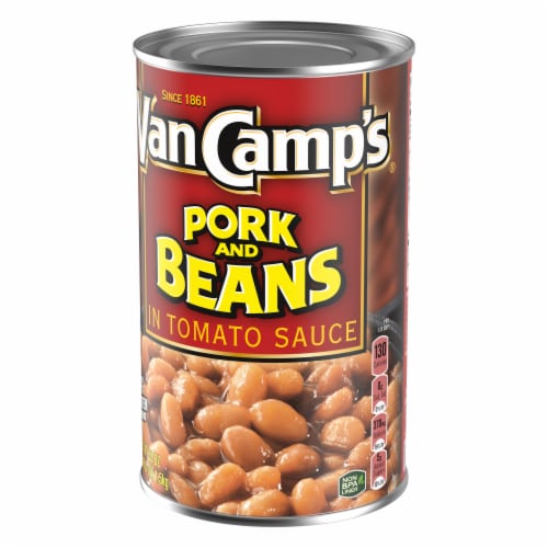 Van Camp's Pork And Beans Canned Beans Perspective: left