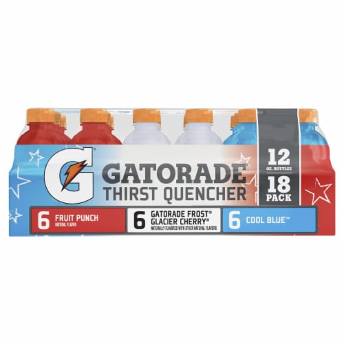 Gatorade® Red White Blue Sports Drink Mini Variety Pack Bottles Perspective: left