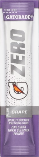 Gatorade Zero Grape Drink Mix Perspective: left