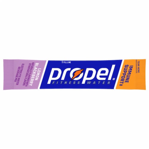 Propel® Lemon Blackberry Electrolyte Powder Beverage Mix Perspective: left