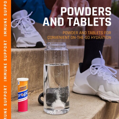 Propel® Immune Support Orange Raspberry Drink Mix Tablets Perspective: left