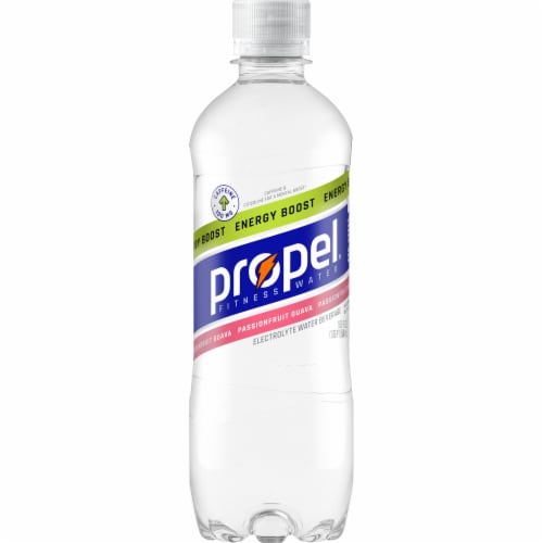 Propel® Passionfruit Guava Energy Boost Electrolyte Water Beverage Sports Drink Perspective: left