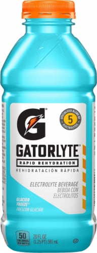 Gatorade® Gatorlyte® Blue Glacier Freeze Sports Drink Bottle Perspective: left