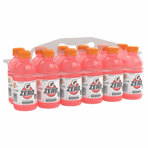 Gatorade® Zero Sugar Pink Watermelon Splash Sports Drink Multipack Bottles Perspective: left