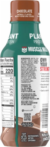 Muscle Milk® Chocolate Plant Based Protein Shake Perspective: left