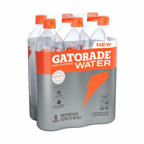 Gatorade™ Alkaline Electrolyte Infused Purified Bottled Water Perspective: left