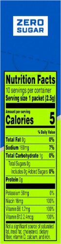 Fast Twitch® Zero Sugar Cool Blue™ Energy Drink Mix Perspective: left