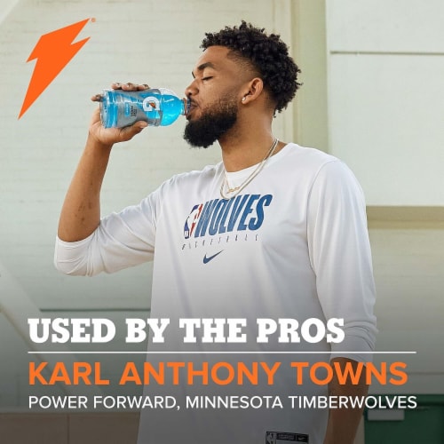 Gatorade Lightning Blast Sports Drink Bottle Perspective: left