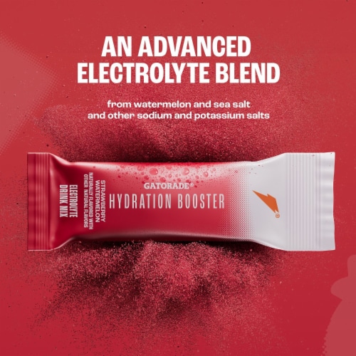 Gatorade® Hydration Booster Strawberry Watermelon Electrolyte Drink Mix Perspective: left