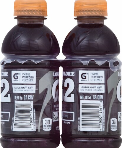 Gatorade® G2 Lower Sugar Thirst Quencher Grape Electrolyte Enhanced Sports Drink Perspective: left