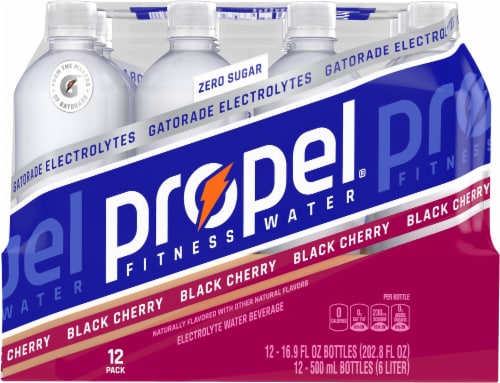 Propel® Zero Sugar Black Cherry Electrolyte Water Beverage Perspective: left