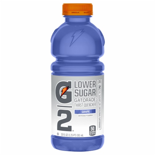 Gatorade® G2 Lower Sugar Purple Grape Sports Drink Multipack Bottles Perspective: left