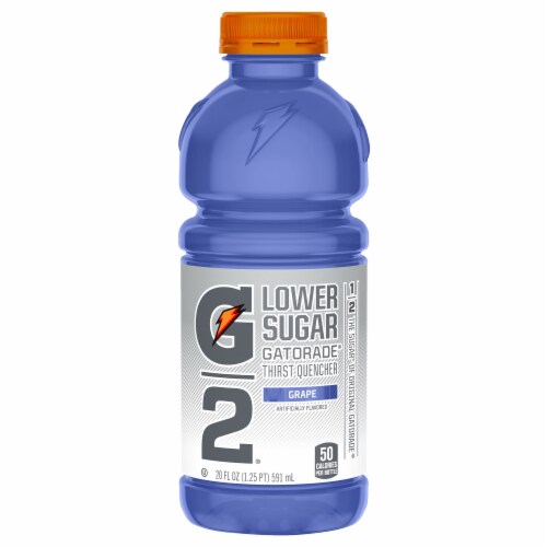 Gatorade® G2 Lower Sugar Purple Grape Sports Drink Multipack Bottles Perspective: left