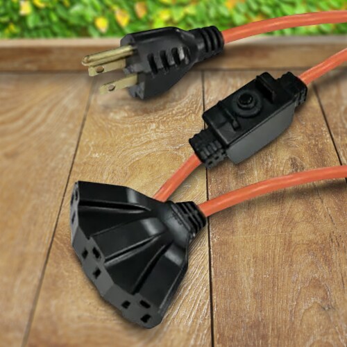Master Electrician 100 Feet Outdoor Extension Cord with Inline Circuit