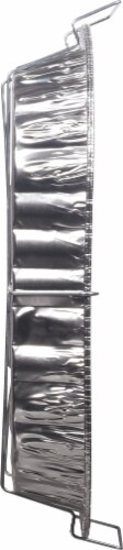 Handi-foil® King Roaster Oval Disposable Pan - Silver Perspective: left
